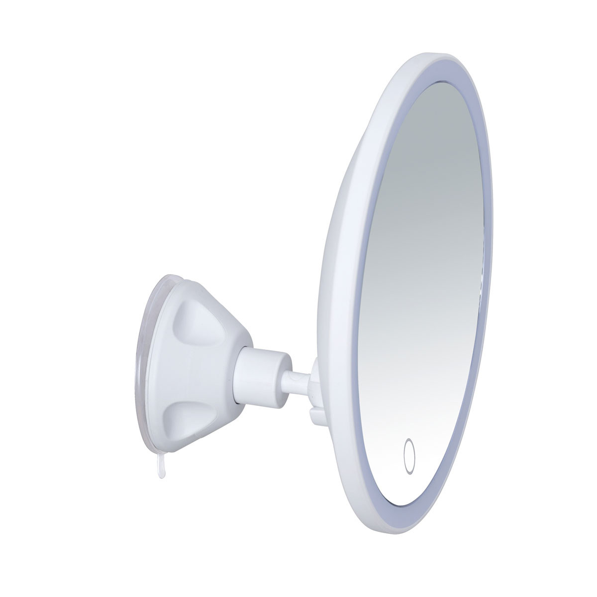 Herba LED Spiegel, 10-fach mit Saugnapf, Ø 17.5 cm, transparent - kau
