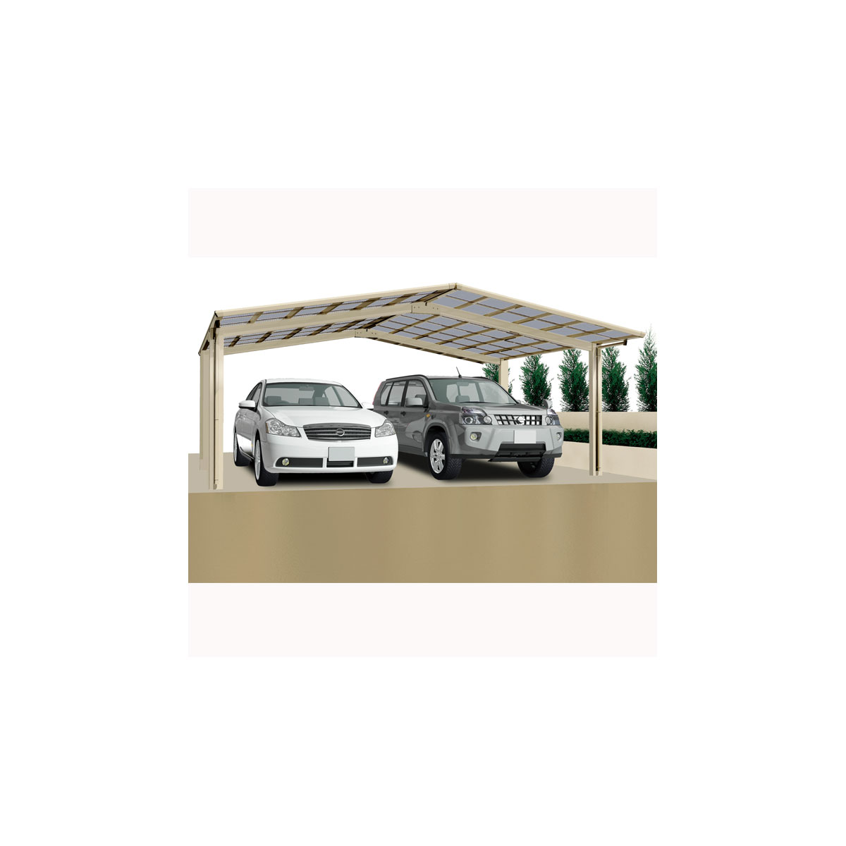 Ximax Carport Alu Linea | M 905229 110 Edelstahl-Look