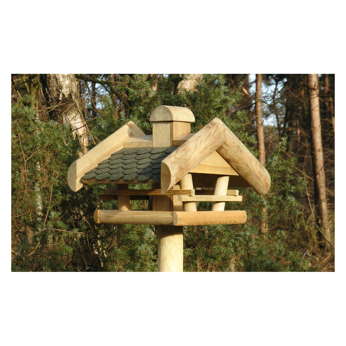 dobar Vogelfutterhaus Camouflage zum Aufhängen 35 x 35 x 29 cm