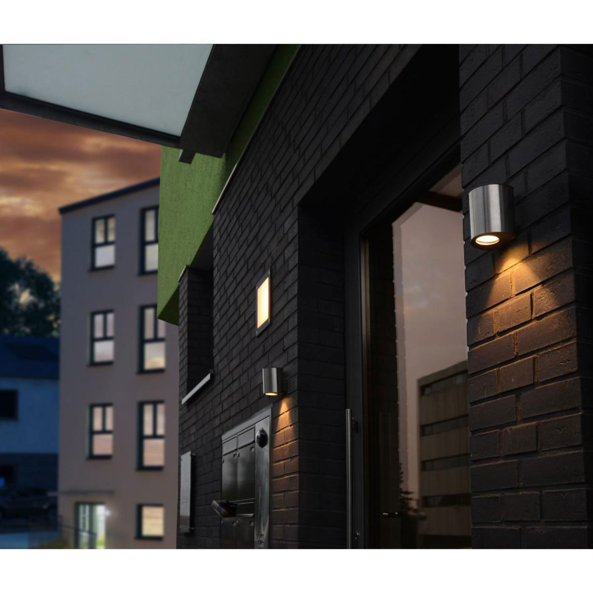 Edelstahl | LED-Außenwandlampe 228014 Lutec Ilumi