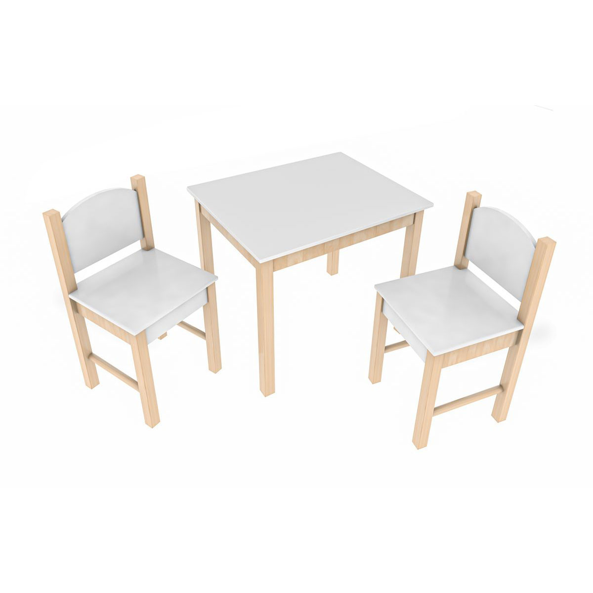 Coemo 3tlg. 2 Weiß Kindersitzgruppe | Tisch Stefano | K003207151 weiß Stühle 1