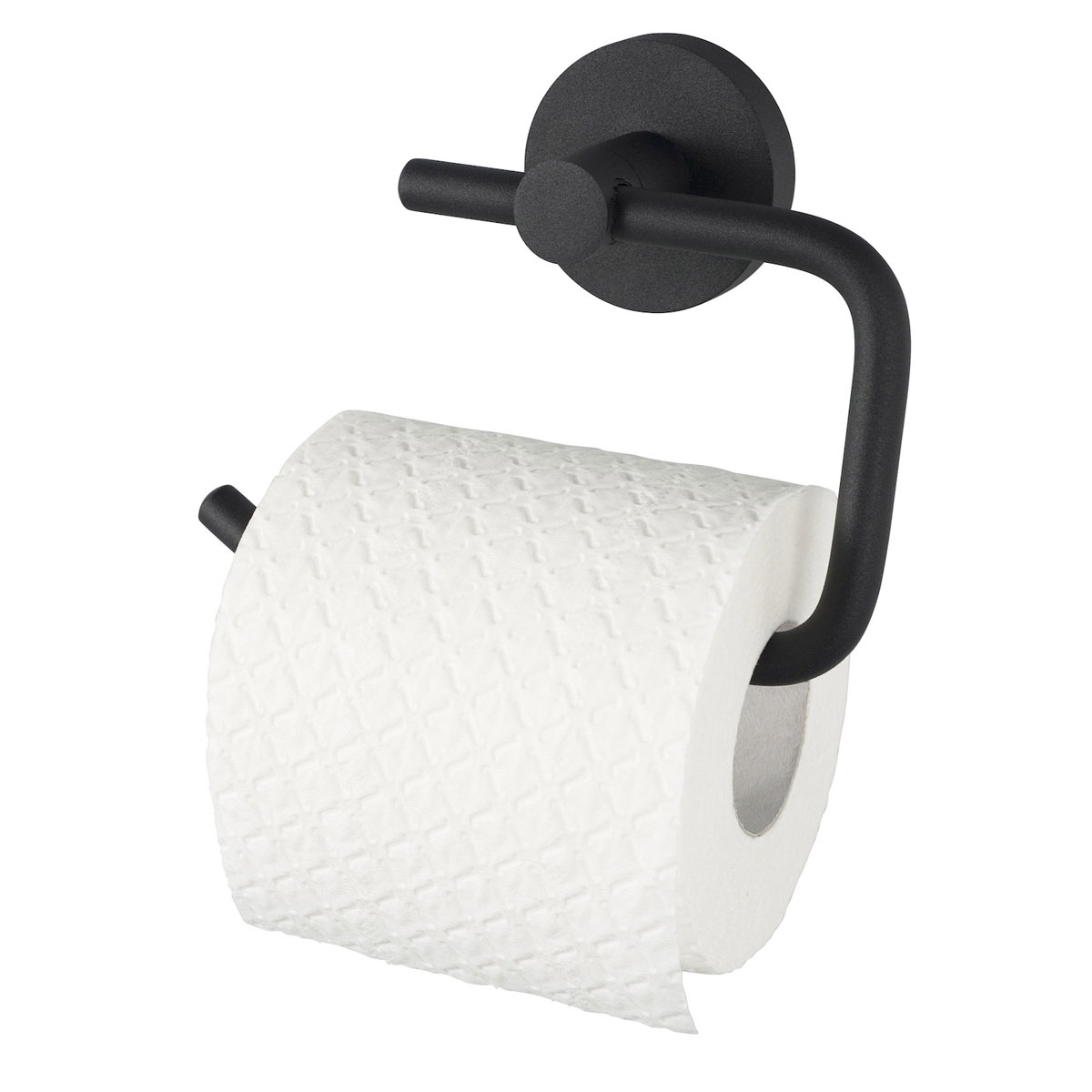 Haceka Toilettenpapierhalter ohne Deckel schwarz Kosmos 297060 