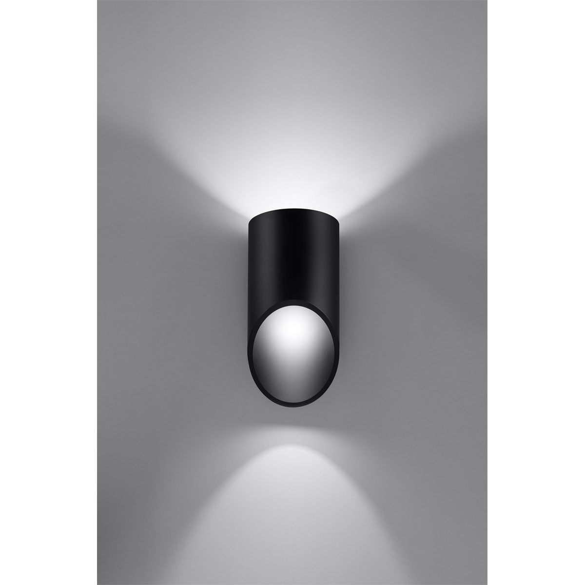 Sollux Lighting Wandleuchte Penne | K000049455 | schwarz unten schwarz | Lichtausfall unten