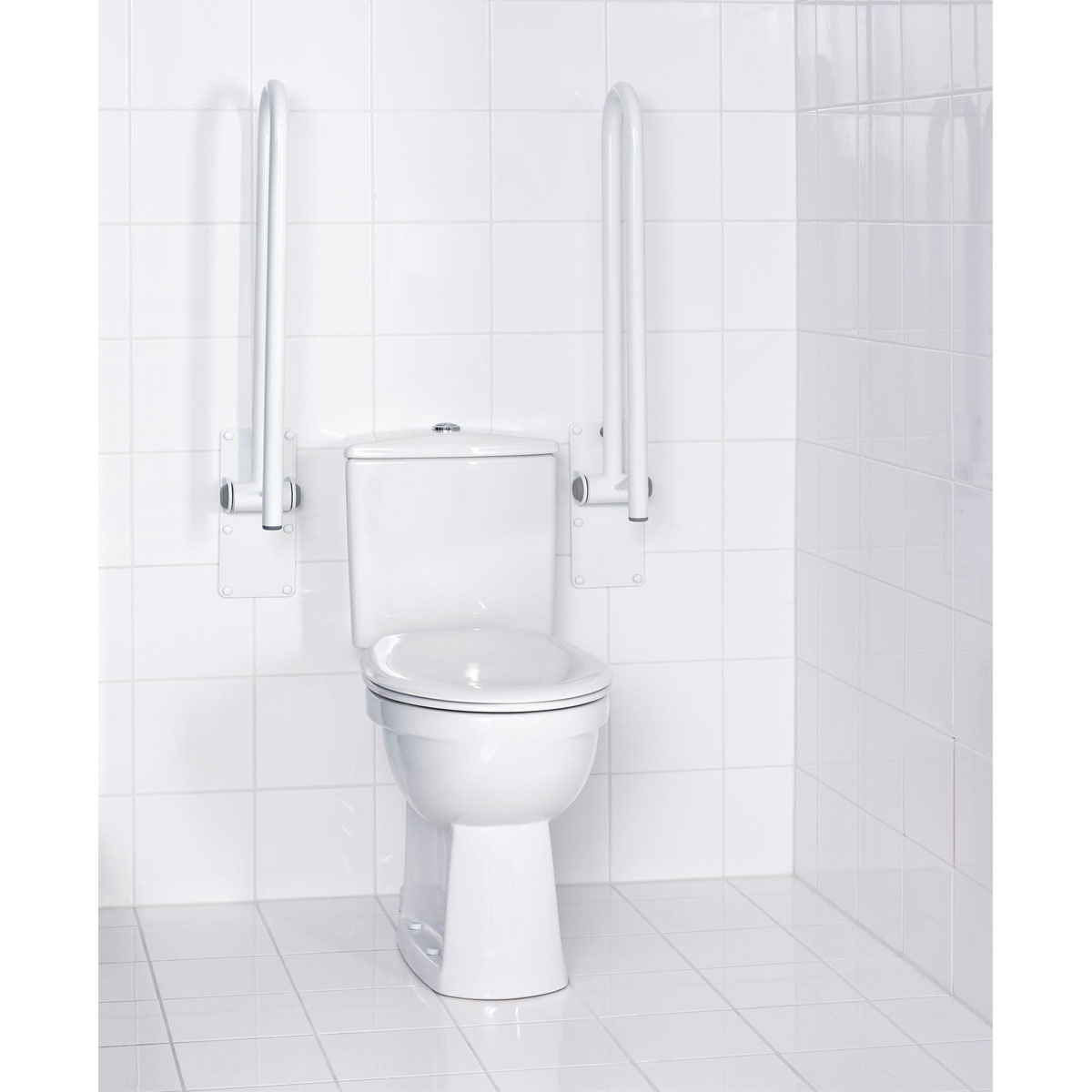 Ridder WC-Aufstehbügel 76 cm | 543088 klappbar weiß