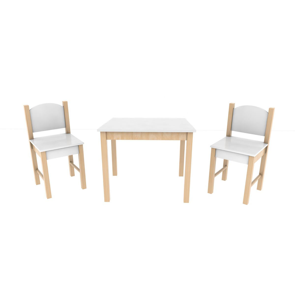 Coemo 3tlg. Kindersitzgruppe Stefano Weiß Tisch weiß 2 1 Stühle | | K003207151