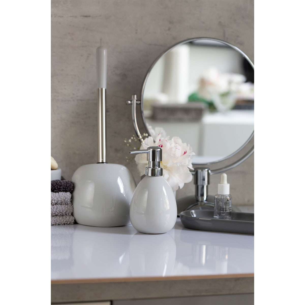 Wenko WC-Garnitur Polaris Pastel Grey aus hochwertiger Keramik | 514500